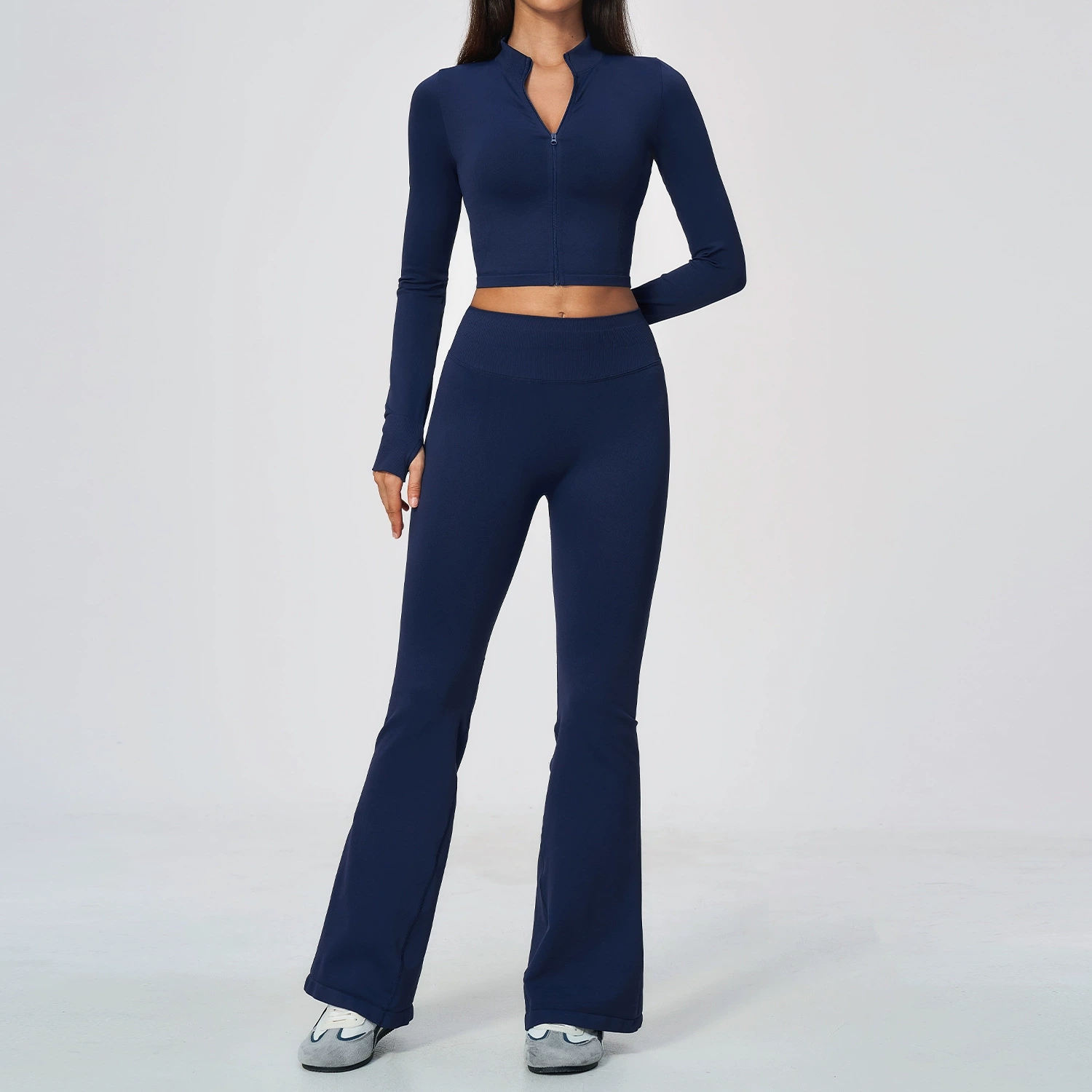 طقم يوغا نسائي بدون خياطة مكون - مراجعة Compression Long Pant وسعره